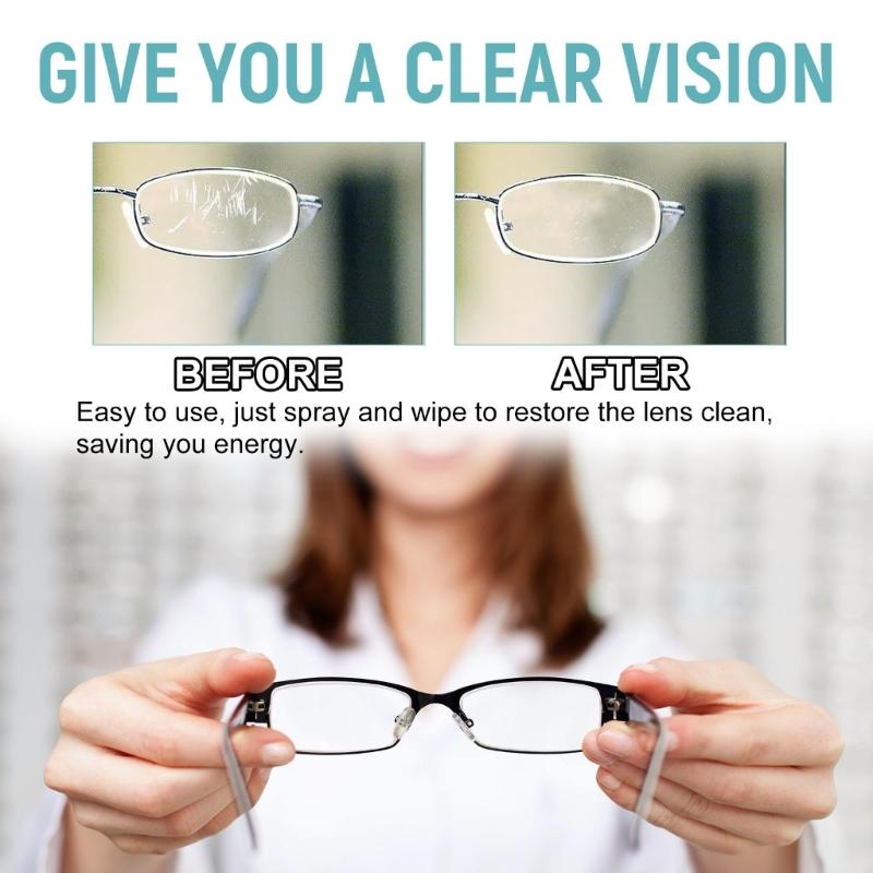 Lens Scratch Remover Eyeglasses Repair Lens Glass Grinding Scratch Glasses Cleaner Spray for Sunglasses Screen Cleaner