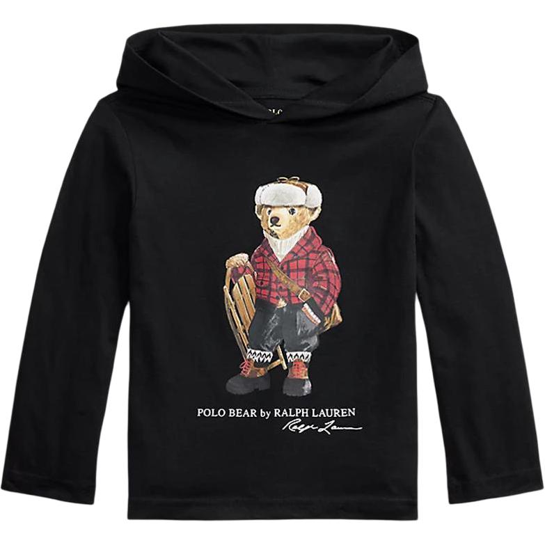

Polo Ralph Lauren Хлопковый Худи с Капюшоном Принт Медведь Длинный Рукав Детские Топы 323981264-001 M