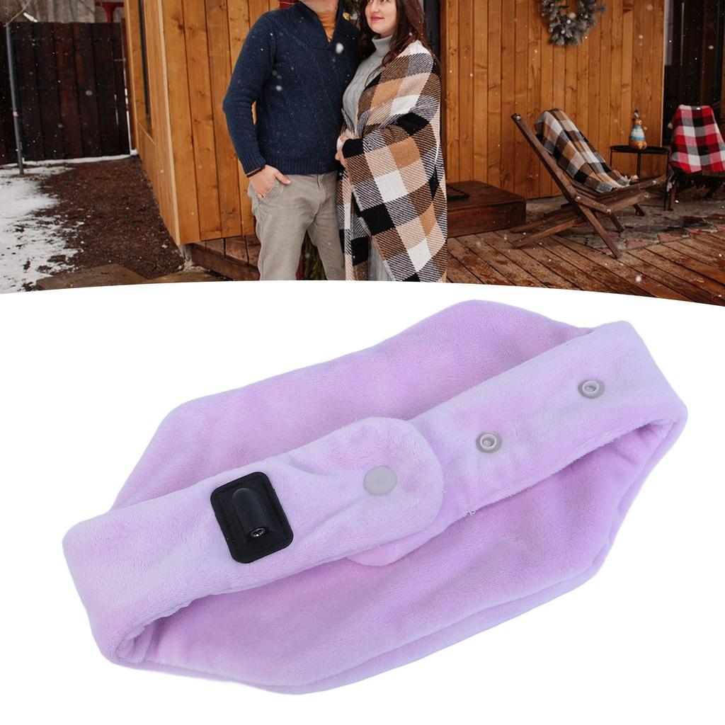 Heated Neck Scarf Tension Relief Neck Heating Pad USB Powered Double Sided Electric Neck Warmer for Home Travel