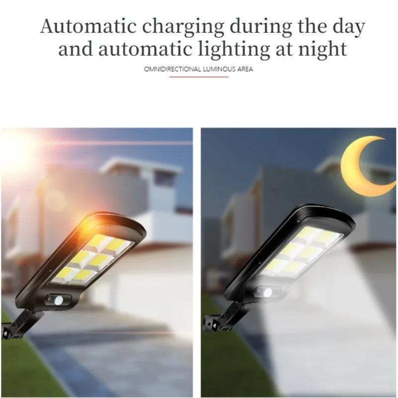 Solar Street Lights Outdoor Waterproof Human Body Sensing Courtyard Garden Wall Household Lights Rural Road Lighting Wall Lights