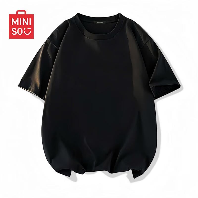 MINISO Men's Loose Fit Cotton Short Sleeve T-Shirt