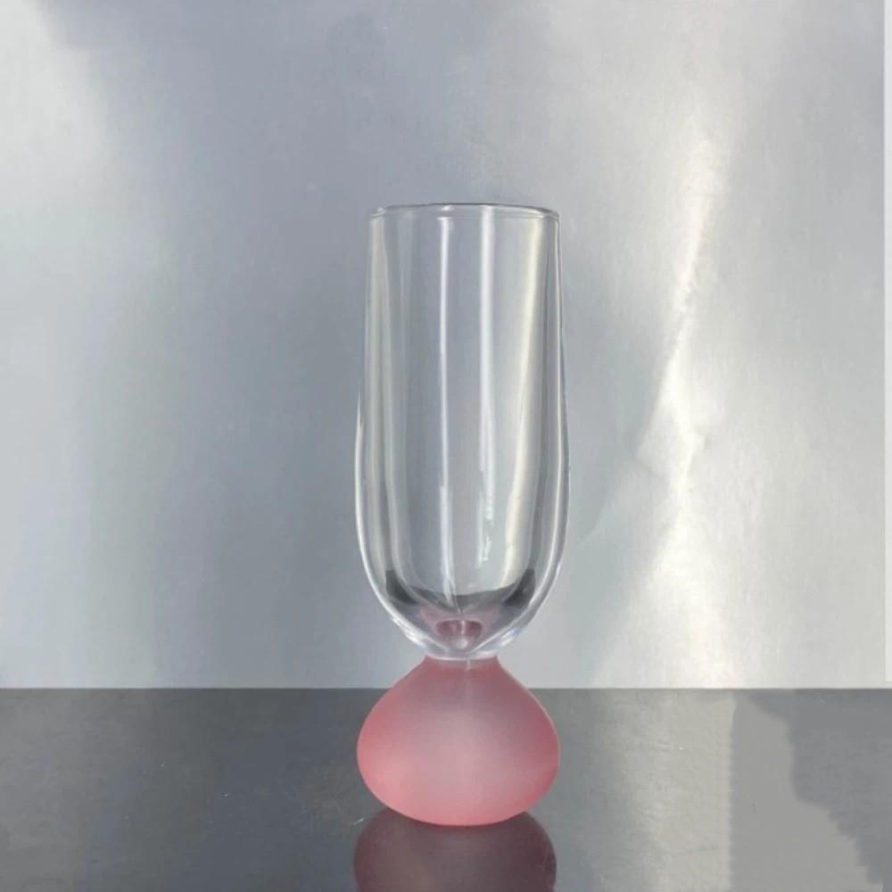 Exquisite Glass Stemmed Cup 170ml Juice Cup Creative Beer Cup  Wine Tasting