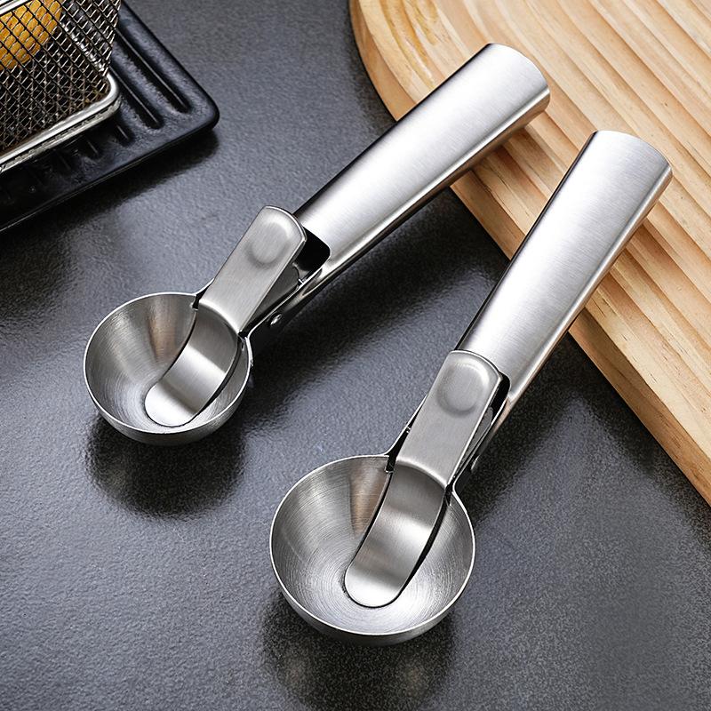 Stainless Steel Ice Cream Scoop And Scooping Tool, Multi-Functional Ice Cream Scoop And Scooping Tool, Ice Cream And Fruit Scoop