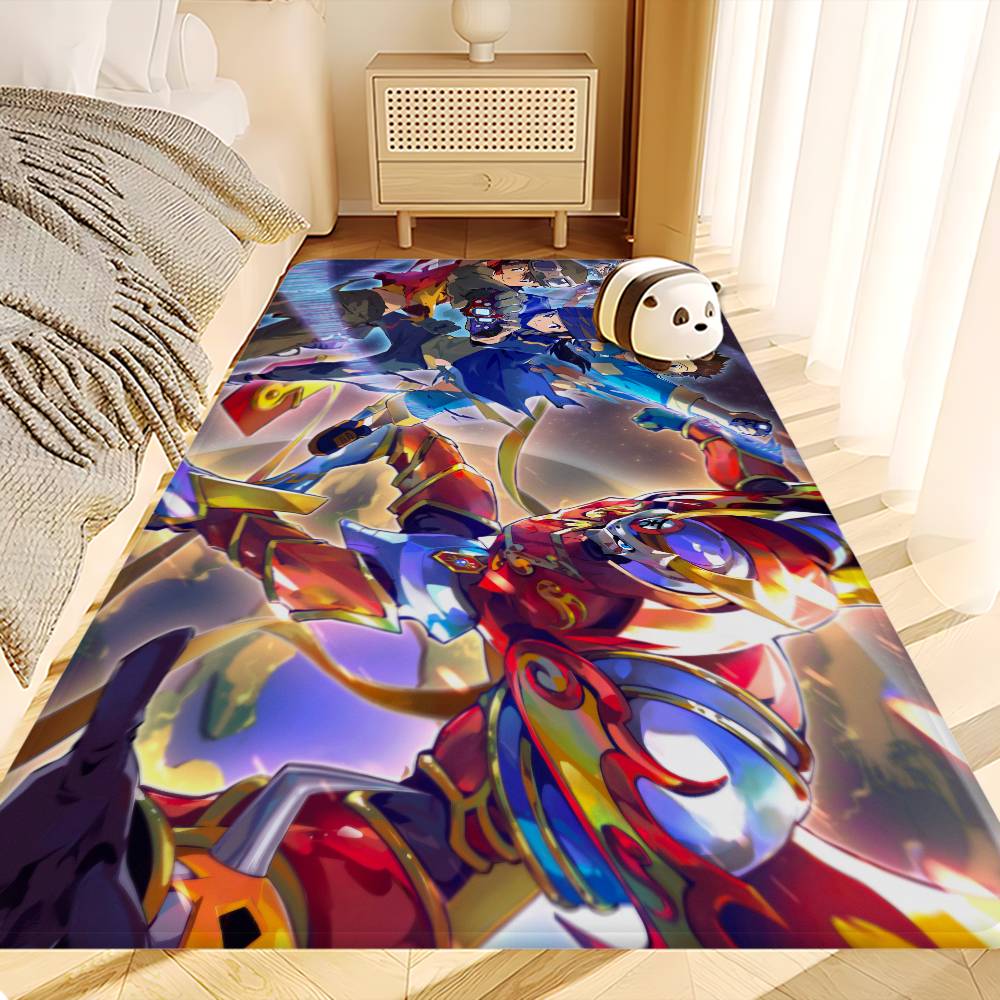 Kreslená D-Digimon Vstupní rohožka Pratelná Protiskluzová Podložka do obývacího pokoje k pohovce a křeslům Kuchyňská uvítací rohožka