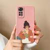 For Xiaomi Redmi Note 11S Cases Cartoon Liquid Silicone Full Coverage Anti Drop Shell For Xiaomi Redmi Note11S 11 S Coque Capa