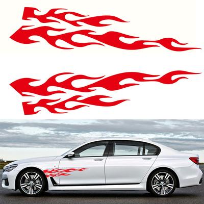 Universal Flame Auto Graphic Decal Large Flaming Body Car Truck