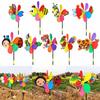 Garden Pinwheels Whirligigs Wind Spinners Windmill Toy for Kid Yard Lawn Decorations 3D Animal Decorative Garden Stakes