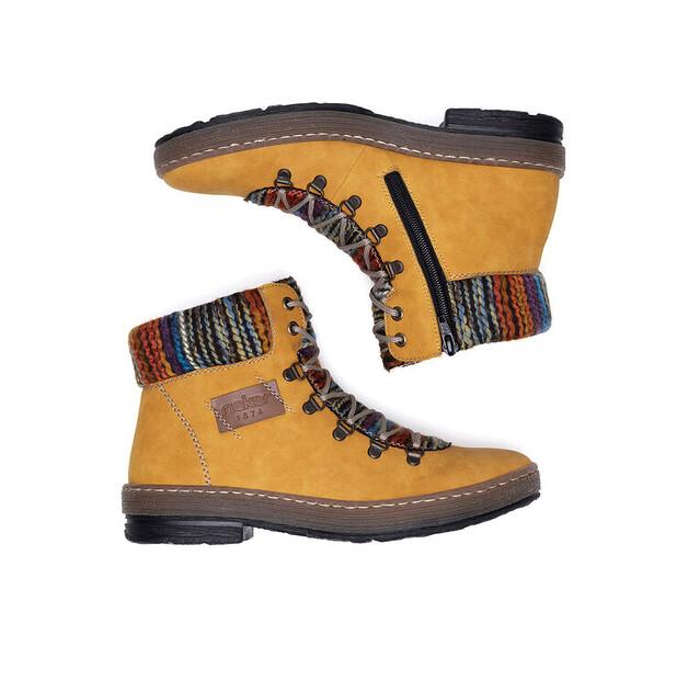 Rieker Z6743-68 Yellow Ankle Boots