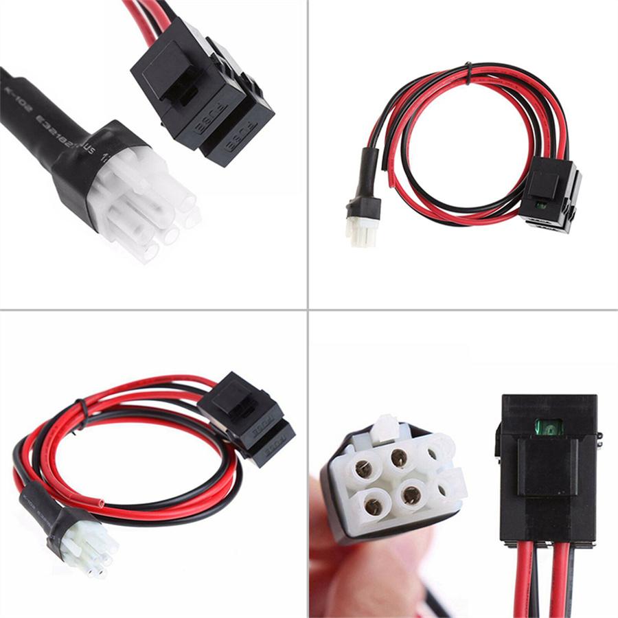 1 Pcs 6 Pin Plug DC Power Cord Cable For Icom Radio IC-706 IC-718 IC-746 IC-756
