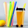 Big Milkshake Straws Party Wedding Bar Home Large Color Black Milk Tea Straws White Drinking Straws Bubble Tea Straw