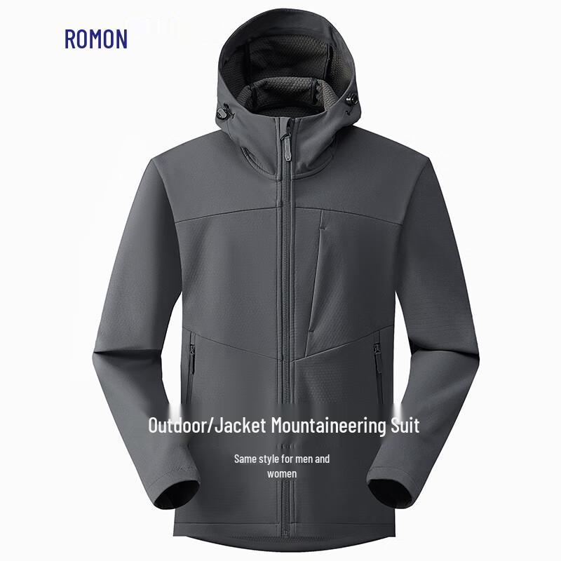 Romon Unisex Outdoor Hooded Techwear Jacket