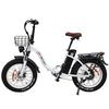 Drvetion CT20 20" Step-Through E-Bike 750W 48V10/15/20Ah City E-Bike, Foldable Design, Basket & Rear Rack for Daily Commuter & Outdoor Use