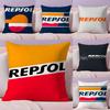 Pikpaka Cute Pink R-Repsol Petrleos Cushion Cover Plush Fabric Soft Double-Sided Printed Sofa Warm Winter Home Gift Pillow Cover