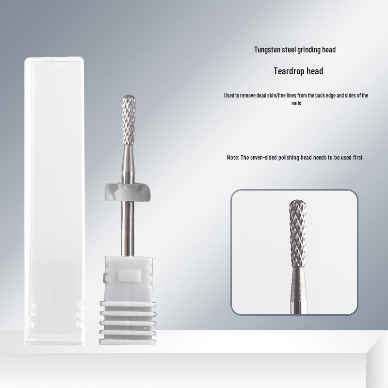 Nail Art Tungsten Steel Drill Bit for Cuticle Removal & Pre-treatment Gel Polish