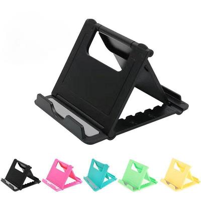 Mini Kreativer tragbarer universeller klappbarer Telefonhalter aus Kunststoff. Tragbarer Tablet-Halter, einstellbar, flexibel klappbar, Lazy Desktop-Handyständerhalterung