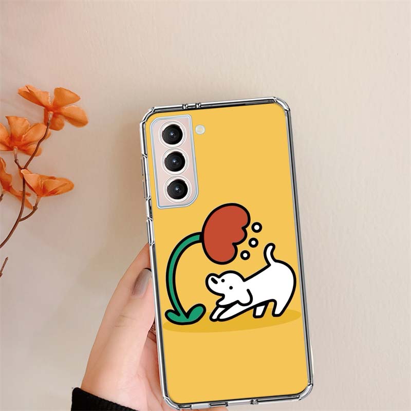 Cute Matsui Art Clear Phone Cases for Samsung S26 Ultra Galaxy S25 Edge S24 S23 FE S21 Plus S20 S22 S10 Cover Patterned Compatib
