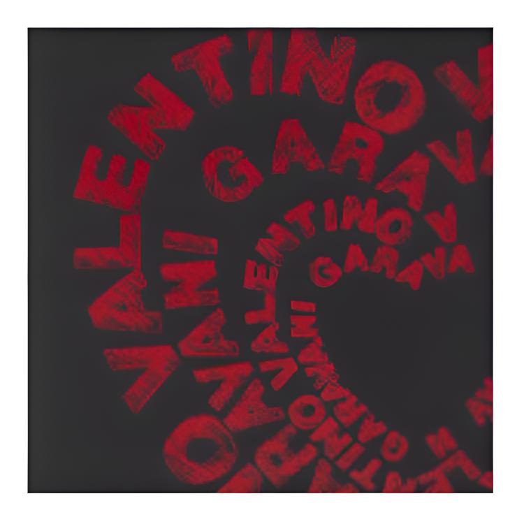 Valentino Amore Print Micro Logo Leather Phone Bag Men Bags Black WY2P0-T13TSZ-0SM