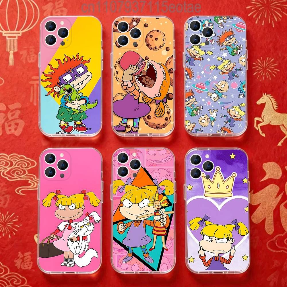 C-Chuckie A-AngelicaS Rugrat Phone Case For iPhone 17,16,15,14,13,12,11 Pro,Max,Plus,X,XS,XR,SE4,E Mini Transparent Soft Cover