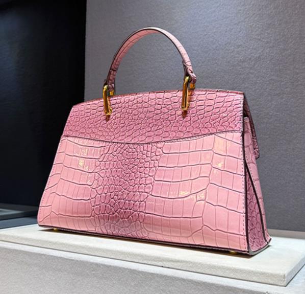 Sacs à main pour femmes en cuir véritable Mode de luxe Dame Sac coquillage à poignée supérieure 2023 Nouveaux sacs à bandoulière croisés à motif crocodile