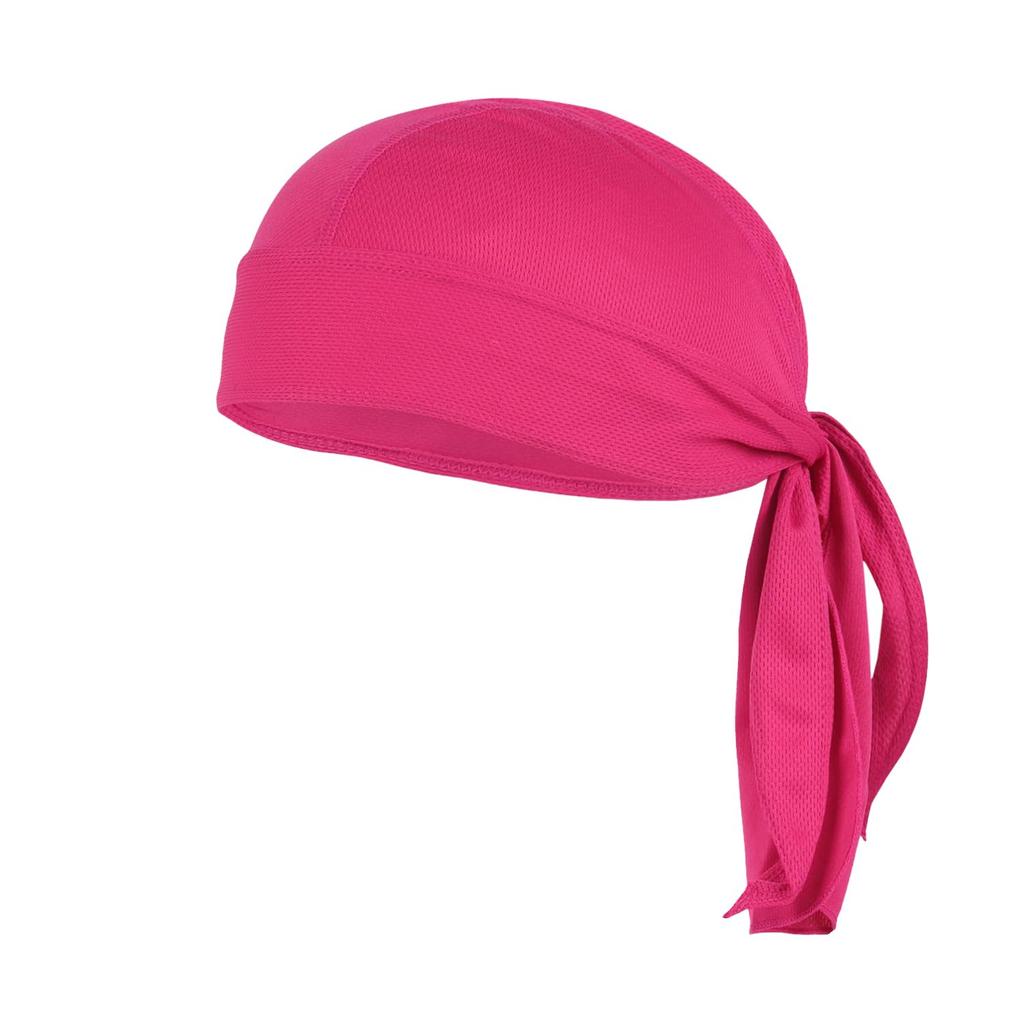 Kakatrend Bandana Cap, Solid Rose Red, Quick Dry, Sweat Absorbent, Pirate, Red Hat, UV Cut, Sweat Stopper, Men's, Breathable Material, Mesh, Durag,