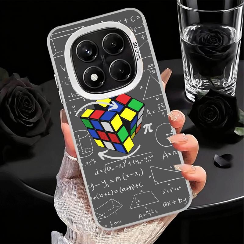 Rubik Cube Formula Spoofs Math Soft Phone Case for Xiaomi Redmi Note 13 14 15 Pro Plus 12S 12 11S 11 11T 10S 10 Shockproof Cover