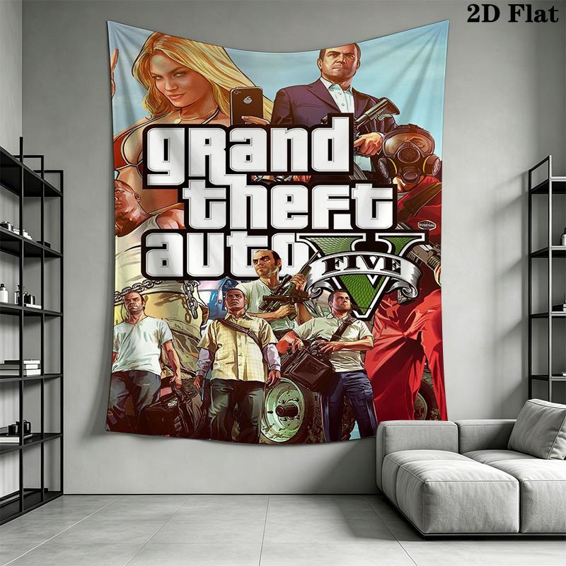 Grand Theft Auto V Urban Chaos Bedding 1 Duvet Cover 2 Pillowcase Without Core Soft And Comfortable Bedding Set Christmas Birthday Gift