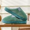 Autumn and winter couple cotton slippers winter indoor lightweight thick-soled warm home fluffy slippers shoes