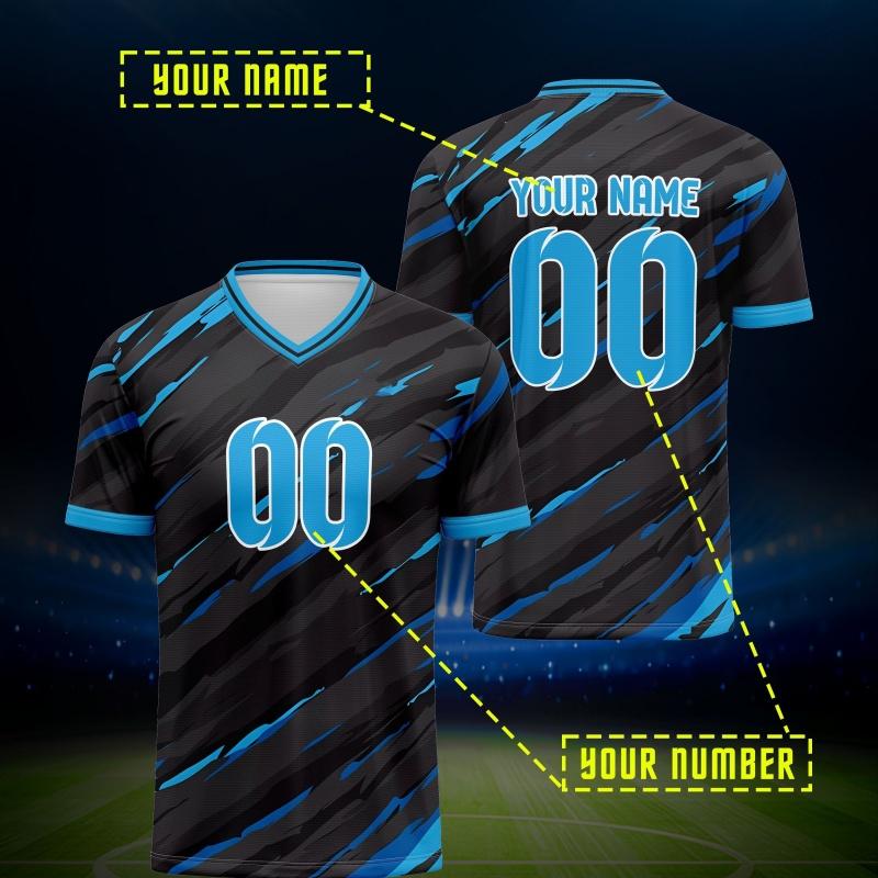 Koszulka z nadrukiem 3D z niestandardowym imieniem i numerami dla mężczyzn, wzór futbolu amerykańskiego, casualowe sportowe koszulki, topy z okrągłym dekoltem, krótkie rękawy