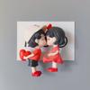 Custom Celebrity Couple Character Fridge Magnet - Creative Wedding Door Decoration & Message Holder