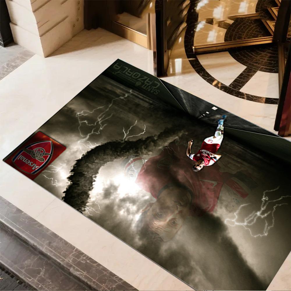 Santi Cazorla Arsenal Legend Floor Rug Office Rug Suitable for Game Room Balcony Playrooms Living Rooms Antislip Carpet Anime Office Decor