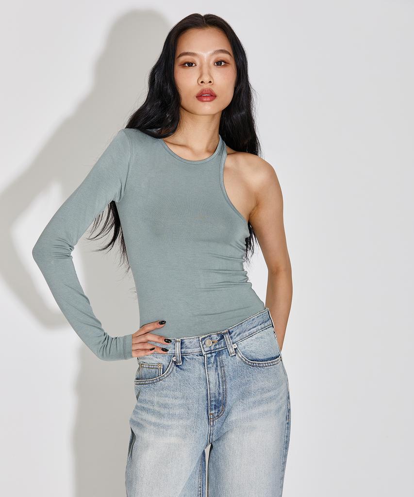 TOPGIRL Bamboo One Side Cutout Top (Eco-Friendly)_T316Tp123
