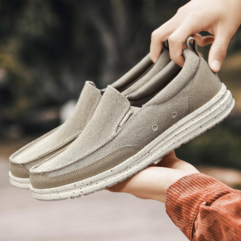 Fashion New Arrival Spring Summer Comfortable Casual Shoes Lightweigh Mens Canvas Shoes For Men Slip-On Brand Fashion Flat Loafers Shoes