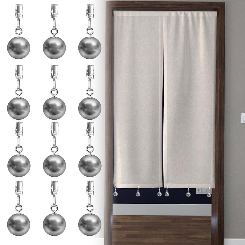 Weights For Curtains 12 Pieces Stainless Steel Holder Garden Tablecloth Holder With Clamp For Outdoor Picnic Party Dining