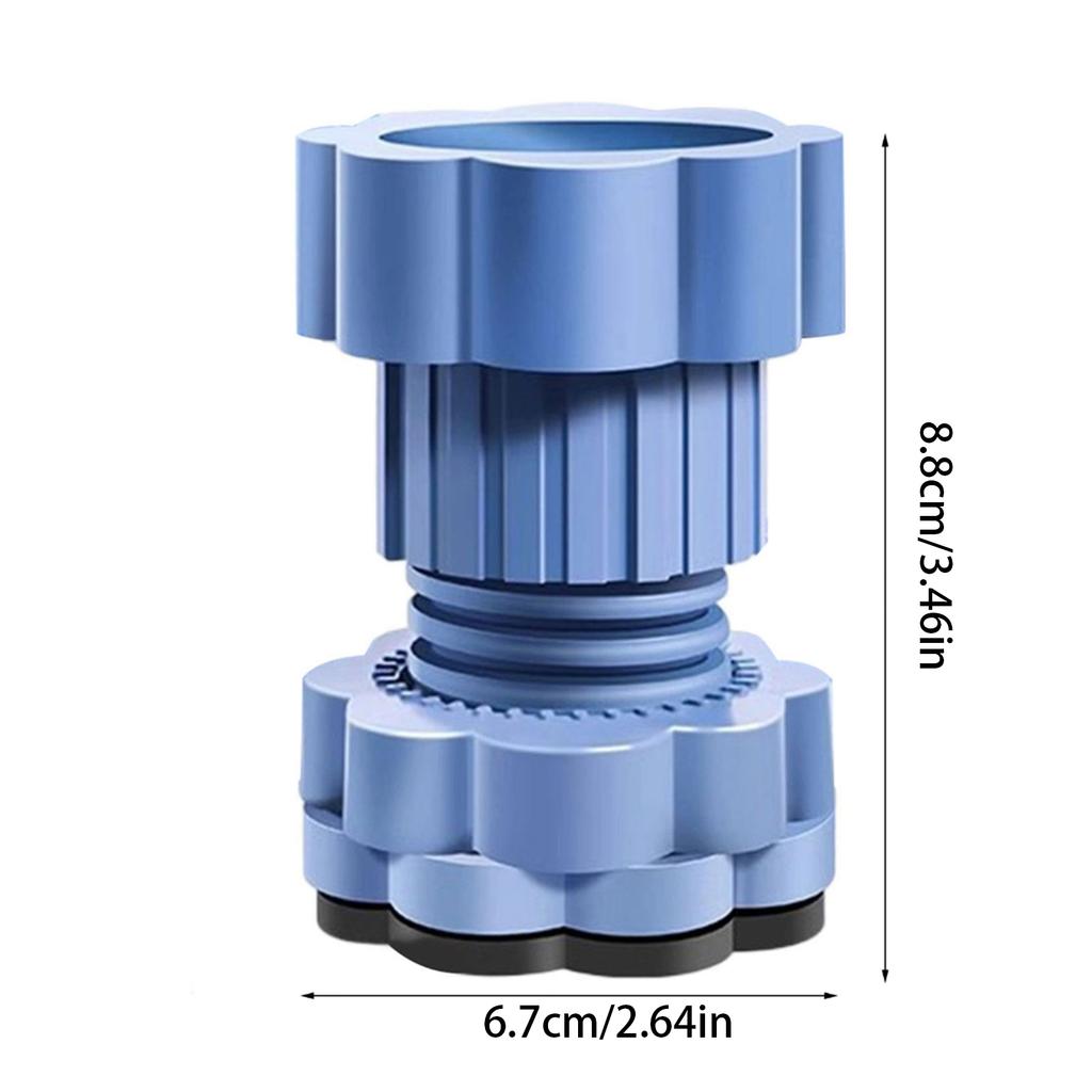 8/12Pcs Universal Adjustable Height Washing Machine Foot Pad Anti Vibration Refrigerator Base Fixed Nonslip Feet Stabilizer