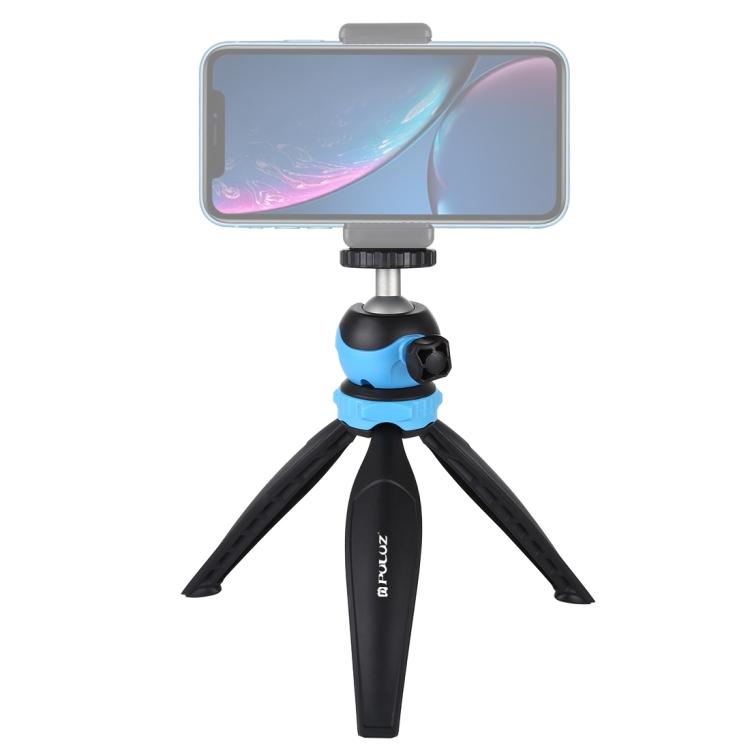 

PULUZ 20cm Pocket Plastic Tripod Mount with 360 Degree Ball Head for Smartphones, GoPro, DSLR Cameras синий