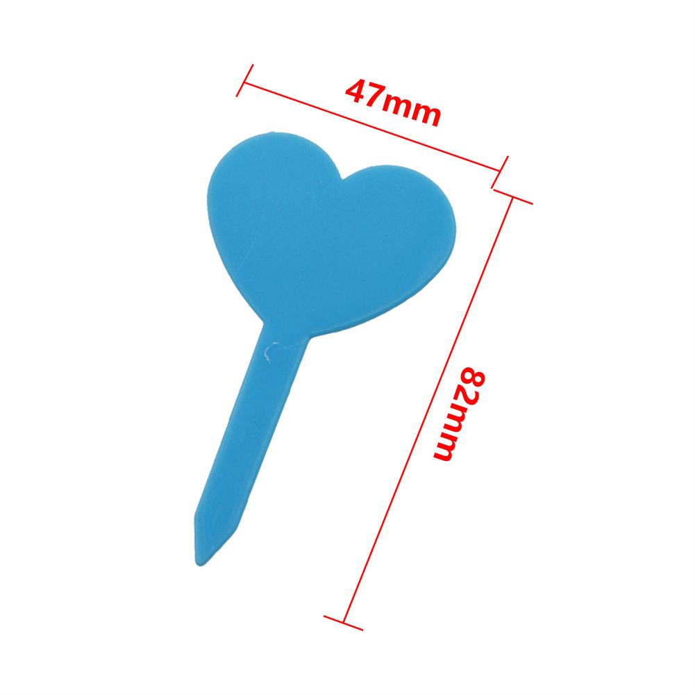 100Pcs Plant Labels Heart-shape Clover-Shape Waterproof Flower Herb Nursery Tags Garden Balcony Potted Plants Marking Signs