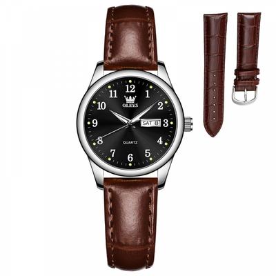 Women's Watch, Stylish Business Watch for Women, Waterproof, Luminous, Analog Watch, Fashion Women Watch, Hard, Popular Cute Watch, Date, Brown