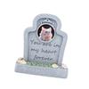 Engraved Sentence Pet Grave Stone Weatherproof Resin Memorial Grave Marker Cats Headstone for Pet Loss Garden Tribute