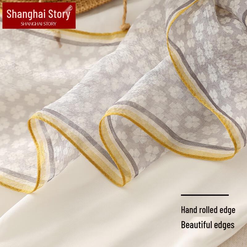 Shanghai Story 100% Mulberry Silk Printed Scarf