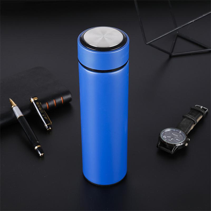 Stainless Steel 500ml Thermos Bottle Portable Leak-proof Vacuum Flask Insulated Coffee Water Bottle with Tea Partition Drinkware
