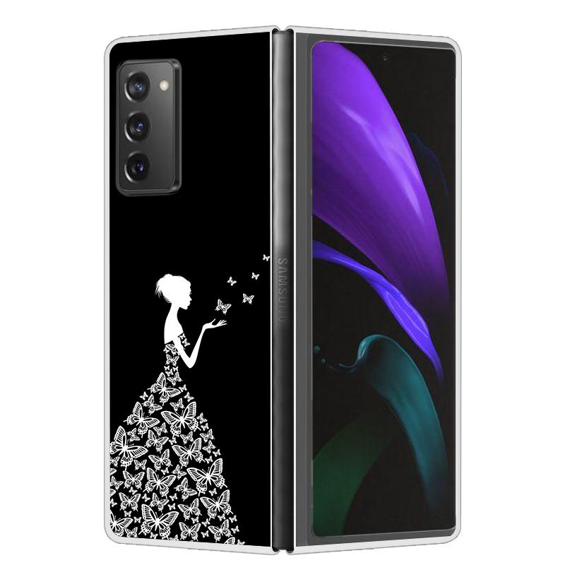 Cool Case For Samsung Z Fold 6 5 4 3 Case Hard Clear Plastic Cover For Samsung Galaxy Z Fold 2 5 6 Phone Case Funda ZFold2 Coque
