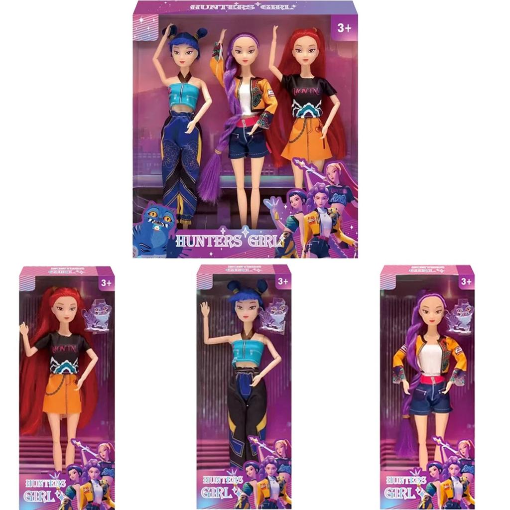 Puppen Spielzeug Kpop Dämonenjäger Actionfigur Figur Romi Mi La Zoe Schöne Prinzessin Baby Mädchen Kunststoff DIY Spielzeug für Mädchen