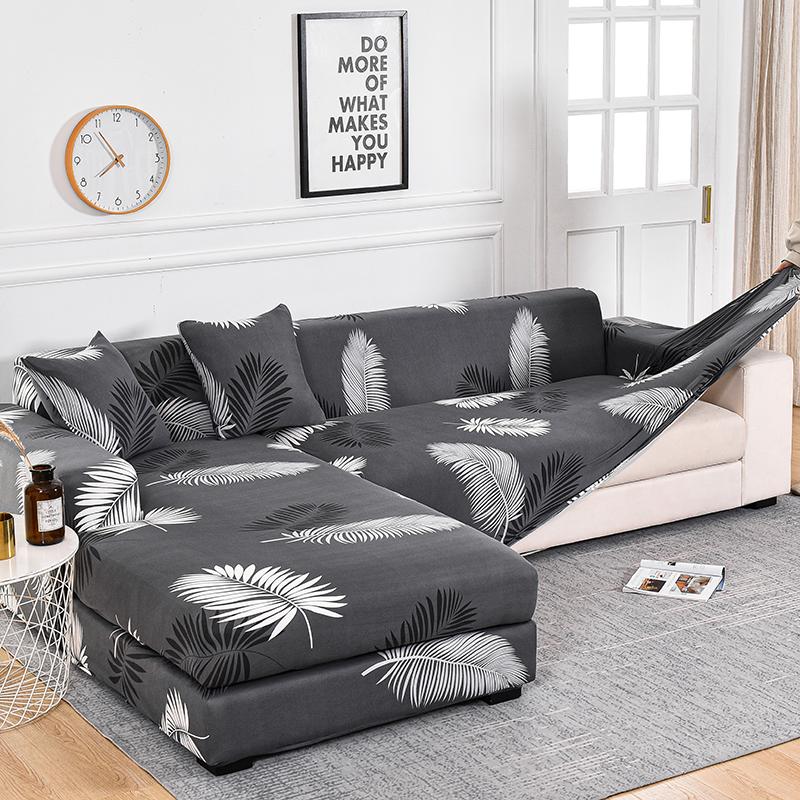 Premium Texture Couch Covers for Sectional Sofa Washable Stretch Sofa Covers L Shape Sofa Slipcovers Anti Slip Furniture Protector 1pc