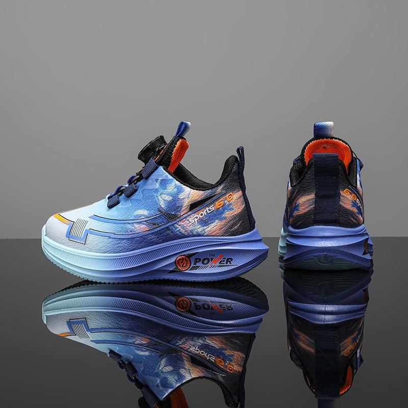 Children's Sports Shoes Fashion Mesh Running Shoes New Boys Soft Sole 3-12 Years Old Primary School Students Casual Shoes Single Shoes