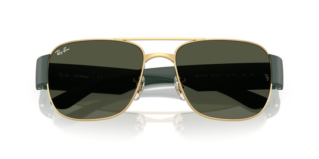 Sunglasses 0RB3756 GOLD GREEN Polarized [Ray-Ban] 001/3156