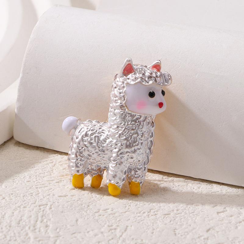 Милая Альпака, Элегантная, Модная и Изысканная Овечка, Высококачественная Прессованная Брошь 2*3CM