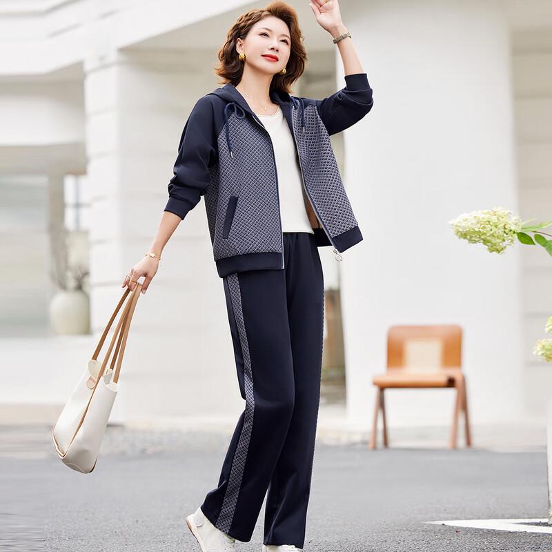 

Pasite Women s 2025 Autumn Hooded Casual Sportswear Set 2XL