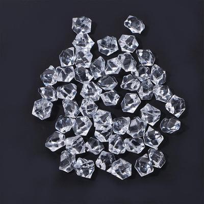 Colorful 50pcs/bag Ornaments Crystal Ice Cubes Aquarium Landscape DIY Craft Pebbles Artificial Stones Cobblestones Vase Filler