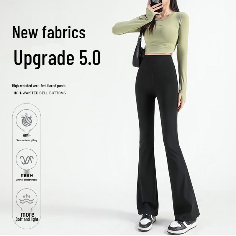 FitonTon Women's Micro-Flared Yoga Leggings