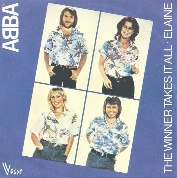 

7inch Record ABBA The Winner Takes It All Elaine 101353 Vogue 1980 France Pop Used